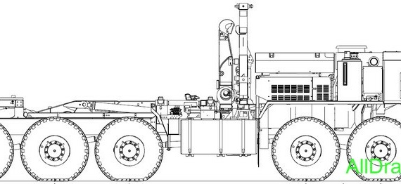 Oshkosh LVSR 2007 чертежи (рисунки) грузовика